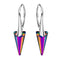 Silver Earrings "Smaile II (Vitrail Medium)" with Swarovski™ Crystals