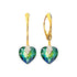 Silver Earrings "Beloved Valentine (Vitrail Medium)" with Swarovski™ Crystals