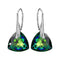 Silver Earrings "Evening Sparkle (Vitrail Medium)" with Swarovski™ Crystals
