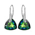 Silver Earrings "Evening Sparkle (Vitrail Medium)" with Swarovski™ Crystals