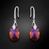 Silver Earrings "Baroque III (Volcano)" with Swarovski™ Crystals