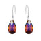 Silver Earrings "Baroque III (Volcano)" with Swarovski™ Crystals