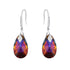 Silver Earrings "Baroque III (Volcano)" with Swarovski™ Crystals