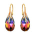 Silver earrings "Baroka VII (Volcano)" with Swarovski™ crystals