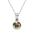 Silver pendant "Klasika (Golden Shadow)" with Swarovski™ crystals