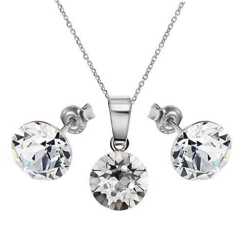Silver set "Classic" with Swarovski™ crystals