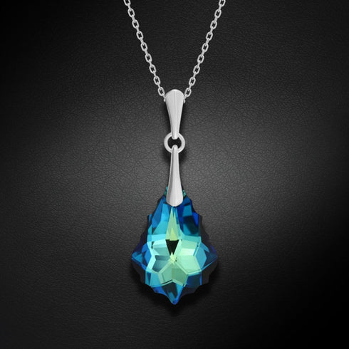 Silver set "Baroka IV (Bermuda Blue)" with Swarovski™ crystals