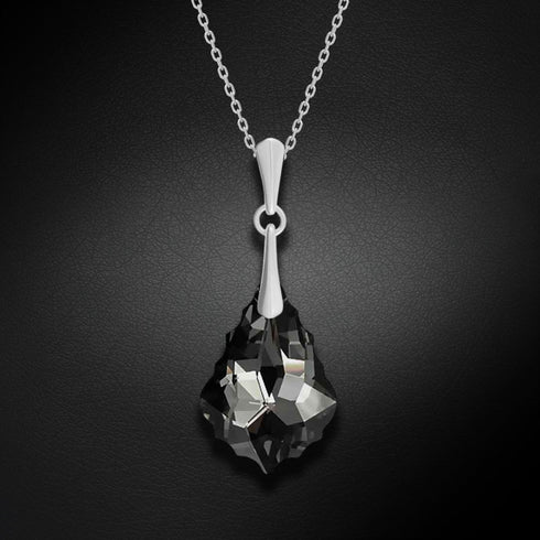 Silver set "Baroka IV (Silver Night)" with Swarovski™ crystals