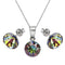 Silver set "Klasika (Vitrail Medium)" with Swarovski™ crystals