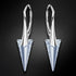 Silver Earrings "Smaile II (Blue Shade)" with Swarovski™ Crystals