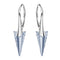 Silver Earrings "Smaile II (Blue Shade)" with Swarovski™ Crystals