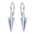 Silver Earrings "Smaile II (Blue Shade)" with Swarovski™ Crystals
