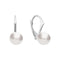 Silver earrings "Ranī (White)" with Swarovski™ pearls