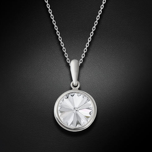 Silver pendant "Klaris" with Swarovski™ crystals
