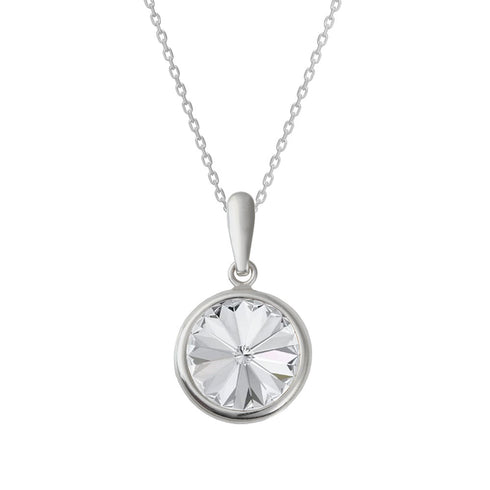 Silver pendant "Klaris" with Swarovski™ crystals