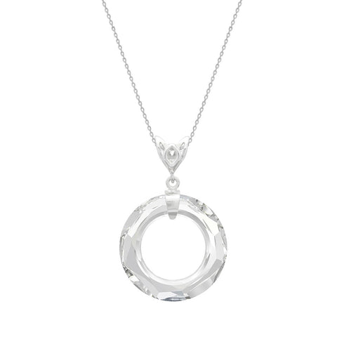 Silver pendant "Cosmic Ring" with Swarovski™ crystals