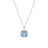 Silver Pendant "Dazzling Sparkle (Aquamarine)" with Swarovski™ Crystals
