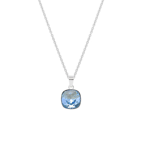 Silver pendant "Dazzling Glow (Aquamarine)" with Swarovski™ crystals