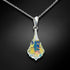 Silver Pendant "Baroque IV (Aurora Borealis)" with Swarovski™ Crystals