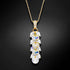 Silver Pendant "Flamenco (Aurora Borealis)" with Swarovski™ Crystals