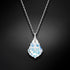 Silver Pendant "Baroque V (Aurora Borealis)" with Swarovski™ Crystals