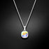 Silver Pendant "Dazzling Radiance (Aurora Borealis)" with Swarovski™ Crystals