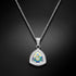 Silver pendant "Magic of the Elements (Aurora Borealis)" with Swarovski™ crystals
