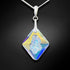 Silver Pendant "Growing Crystal (Aurore Boreale)" with Swarovski™ Crystals