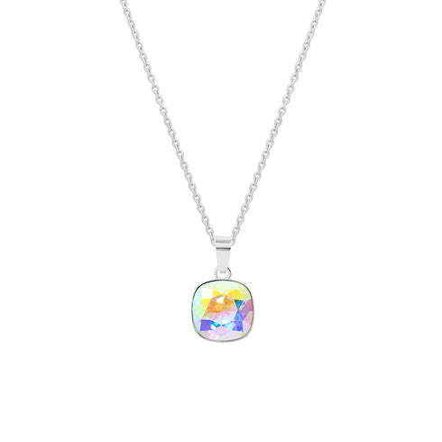 Silver pendant "Dazzling Glow (Aurora Borealis)" with Swarovski™ crystals