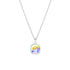 Silver pendant "Dazzling Glow (Aurora Borealis)" with Swarovski™ crystals