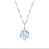 Silver pendant "Baroque V (Aurora Borealis)" with Swarovski™ crystals