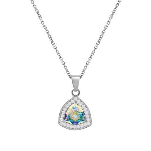 Silver pendant "Magic of the Elements (Aurora Borealis)" with Swarovski™ crystals