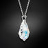 Silver pendant "Baroque V (Aurora Borealis)" with Swarovski™ crystals