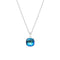 Silver pendant "Dazzling Glow (Bermuda Blue)" with Swarovski™ crystals