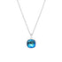 Silver pendant "Dazzling Glow (Bermuda Blue)" with Swarovski™ crystals