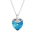 Silver Pendant "Cupid (Bermuda Blue)" with Swarovski™ Crystals