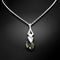 Silver Pendant "Baroque II (Black Diamond Light Chrome)" with Swarovski™ Crystals