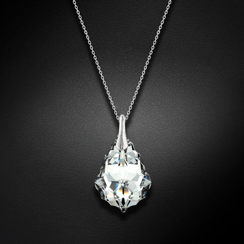 Silver Pendant "Baroque V (Comet Argent Light)" with Swarovski™ Crystals