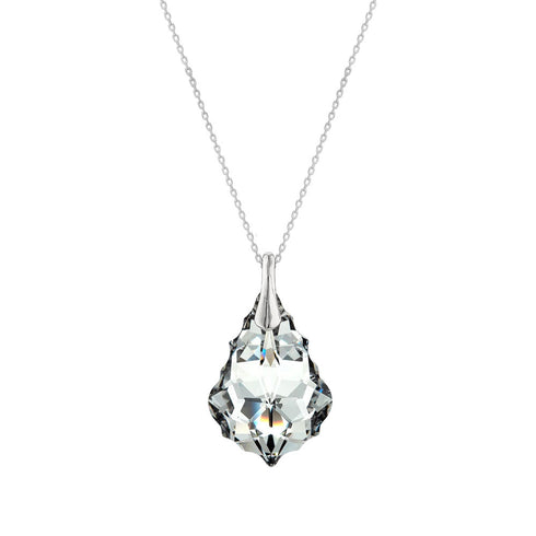 Silver Pendant "Baroque V (Comet Argent Light)" with Swarovski™ Crystals