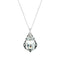 Silver Pendant "Baroque V (Comet Argent Light)" with Swarovski™ Crystals