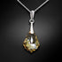Silver Pendant "Baroque IV (Golden Shadow)" with Swarovski™ Crystals