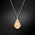 Silver pendant "Baroka V (Golden Shadow)" with Swarovski™ crystals