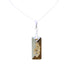 Silver Pendant "Growing Crystal II (Golden Shadow)" with Swarovski™ Crystals