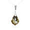 Silver Pendant "Baroque IV (Golden Shadow)" with Swarovski™ Crystals