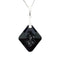 Silver Pendant "Growing Crystal (Jet)" with Swarovski™ Crystals
