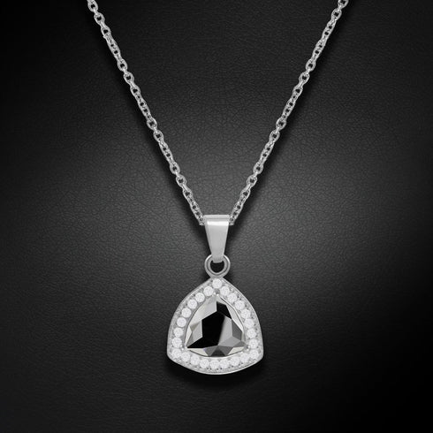 Silver pendant "Magic of the Elements (Light Chrome)" with Swarovski™ crystals