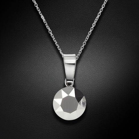 Silver pendant "Classic (Light Chrome)" with Swarovski™ crystals