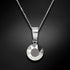 Silver pendant "Classic (Light Chrome)" with Swarovski™ crystals