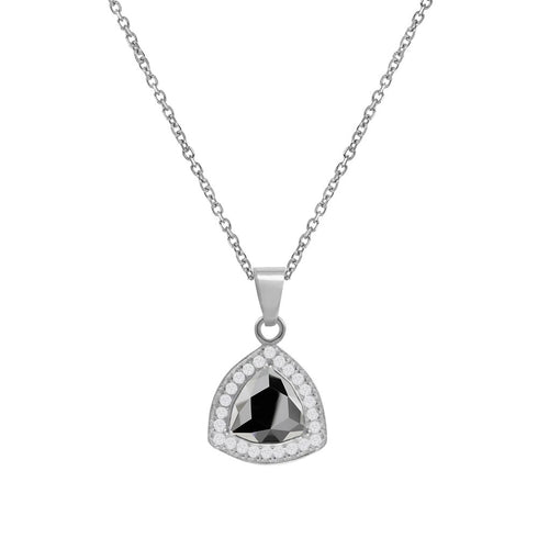 Silver Pendant "Elemental Magic (Light Chrome)" with Swarovski™ Crystals
