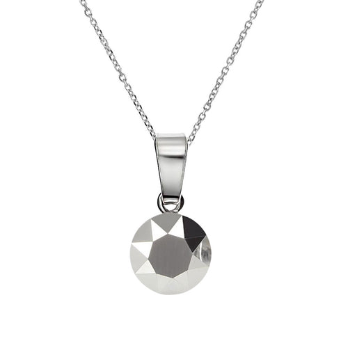 Silver pendant "Classic (Light Chrome)" with Swarovski™ crystals